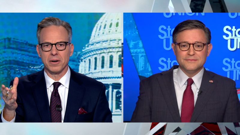 ‘Nope, nope’: Tapper pushes back on Johnson’s defense of Trump | CN...